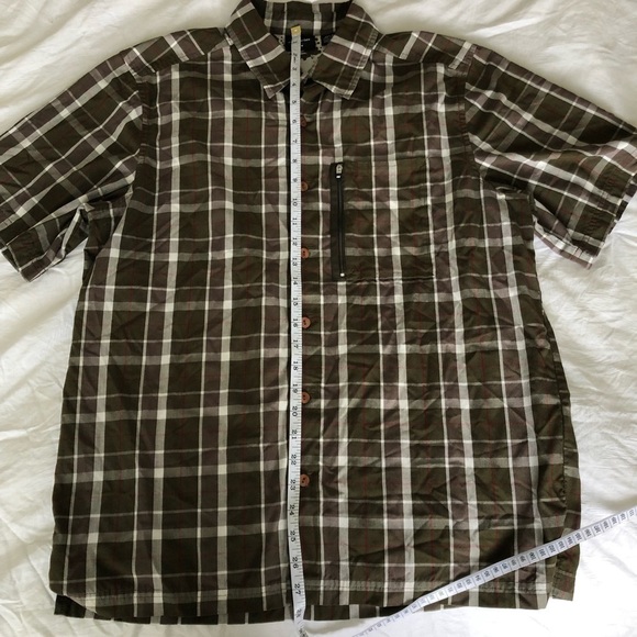 𝅺Helly Hansen Plaid Button Down Short Sleeve Shirt - Picture 10 of 12